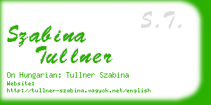 szabina tullner business card
